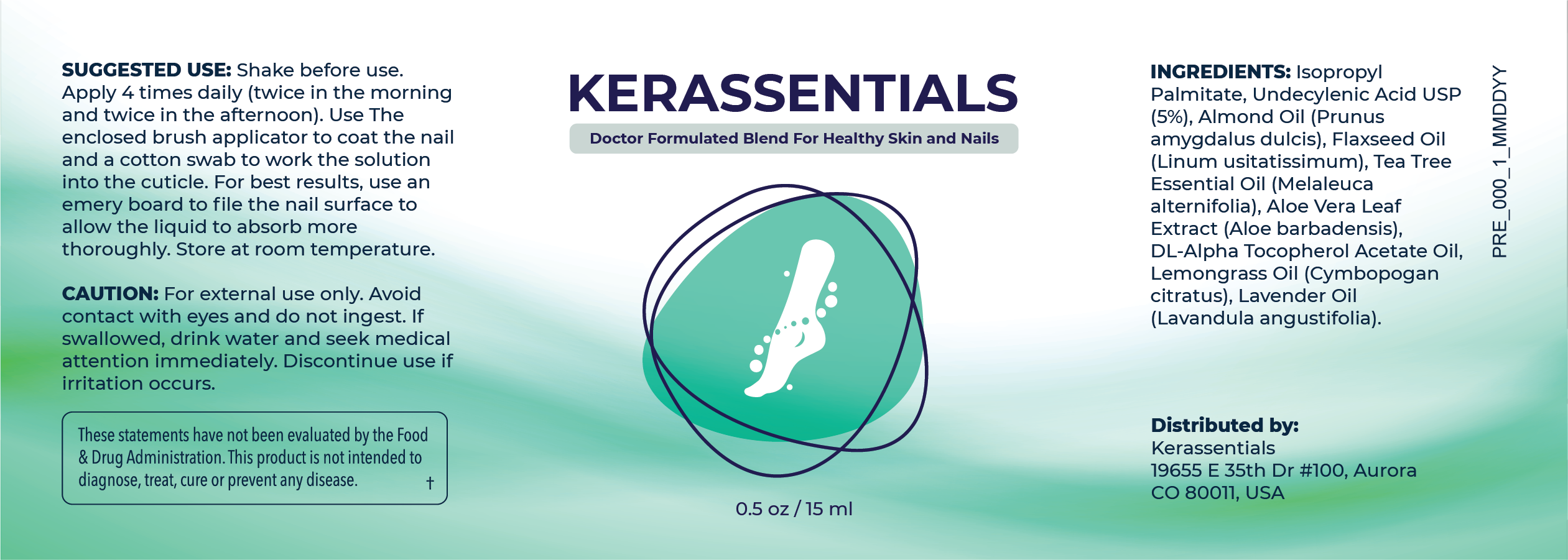 Kerassentials Nail And Skin Health Supplement Facts